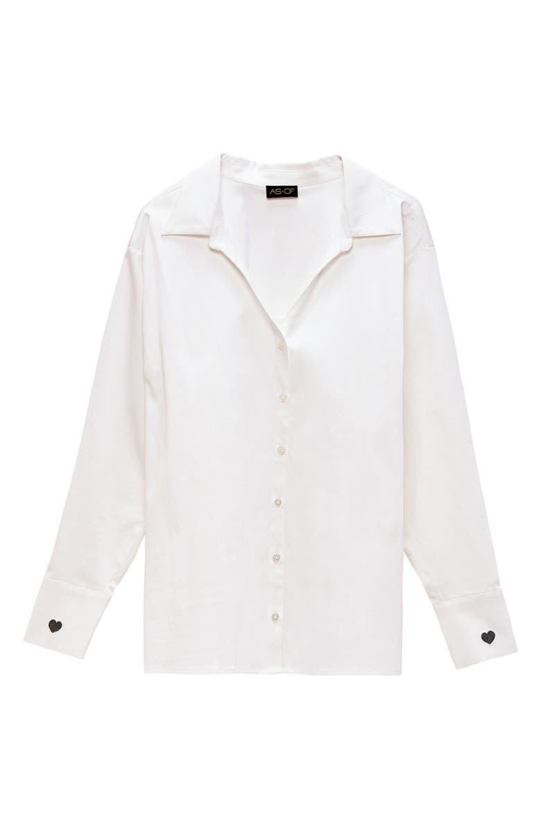AS by DF Heart on My Sleeve Button-Up Shirt, Alternate, color, 