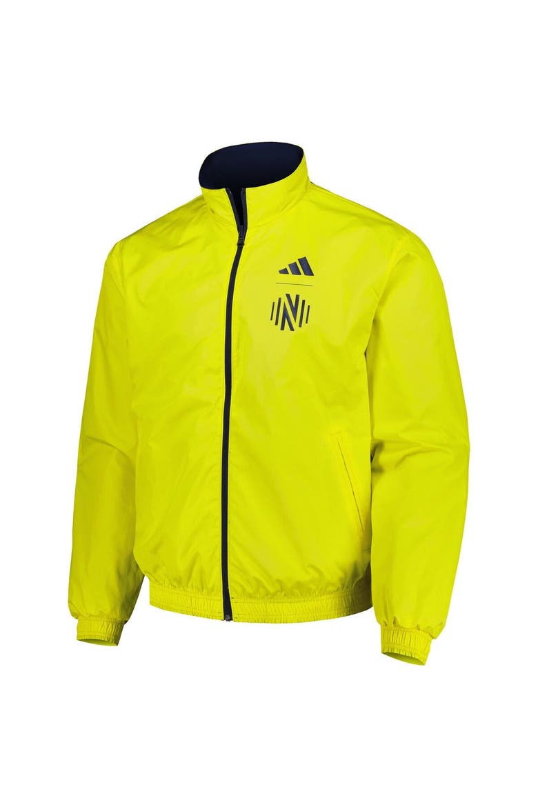 Men's adidas Navy/Yellow Nashville SC 2023 On-Field Anthem Full-Zip Reversible Team Jacket, Alternate, color, Navy
