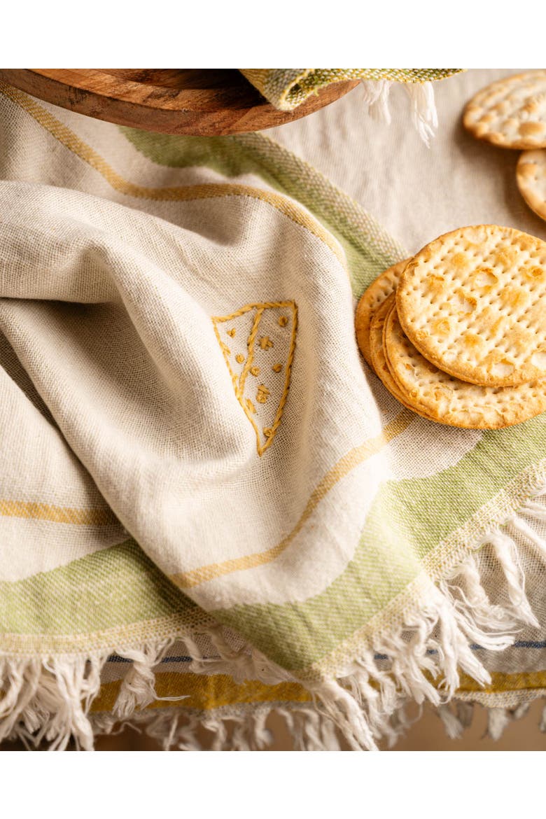 Hand Stitched Kitchen Towel Set, Alternate, color, Natural/Cream