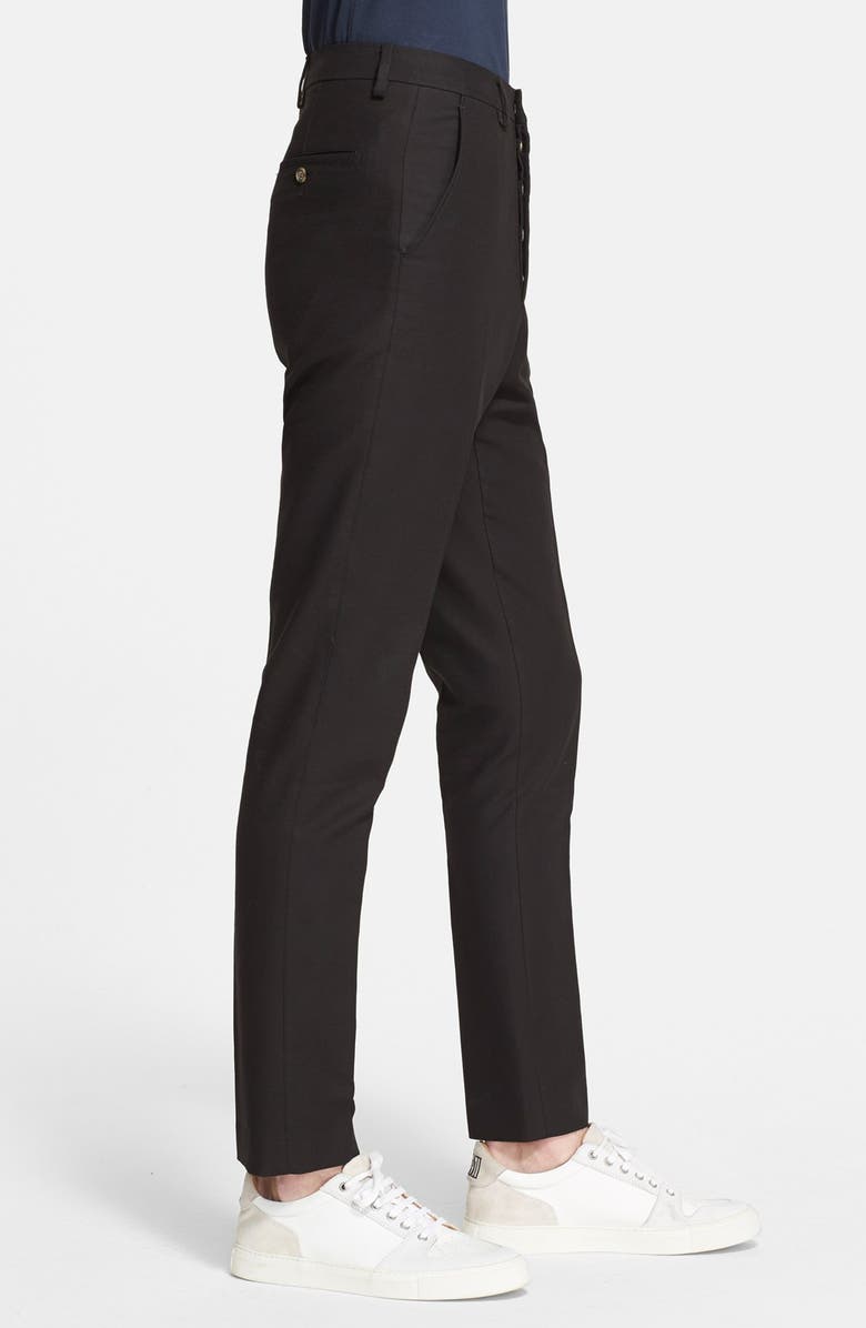 AMI Alexandre Mattiussi Carrot Fit Gabardine Trousers, Alternate, color, 