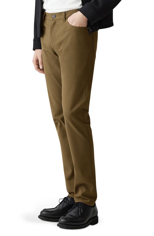 Theory Raffi Slim Fit Pants In Neoteric Twill In Brown