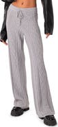 EDIKTED Kasey Cable Knit Cotton Pants