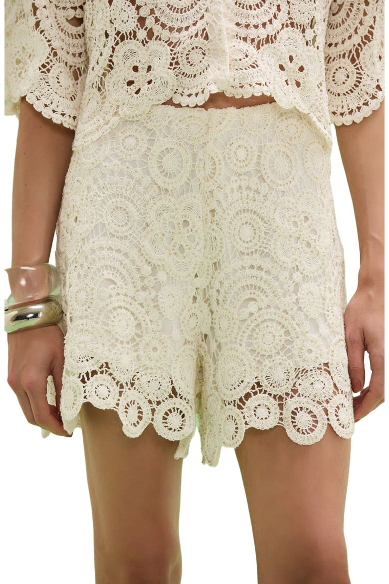 Gal Embroidery Short, Alternate, color, OFF WHITE