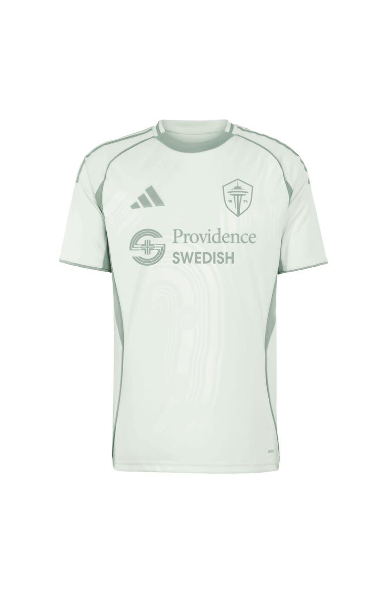 adidas Men's adidas Light Green Seattle Sounders FC 2025 One Planet Pre-Match Top, Alternate, color, Light Green