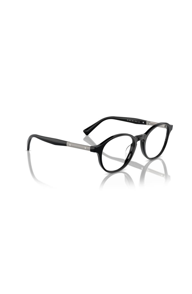 Brunello Cucinelli 50mm Oval optical glasses, Alternate, color, Black