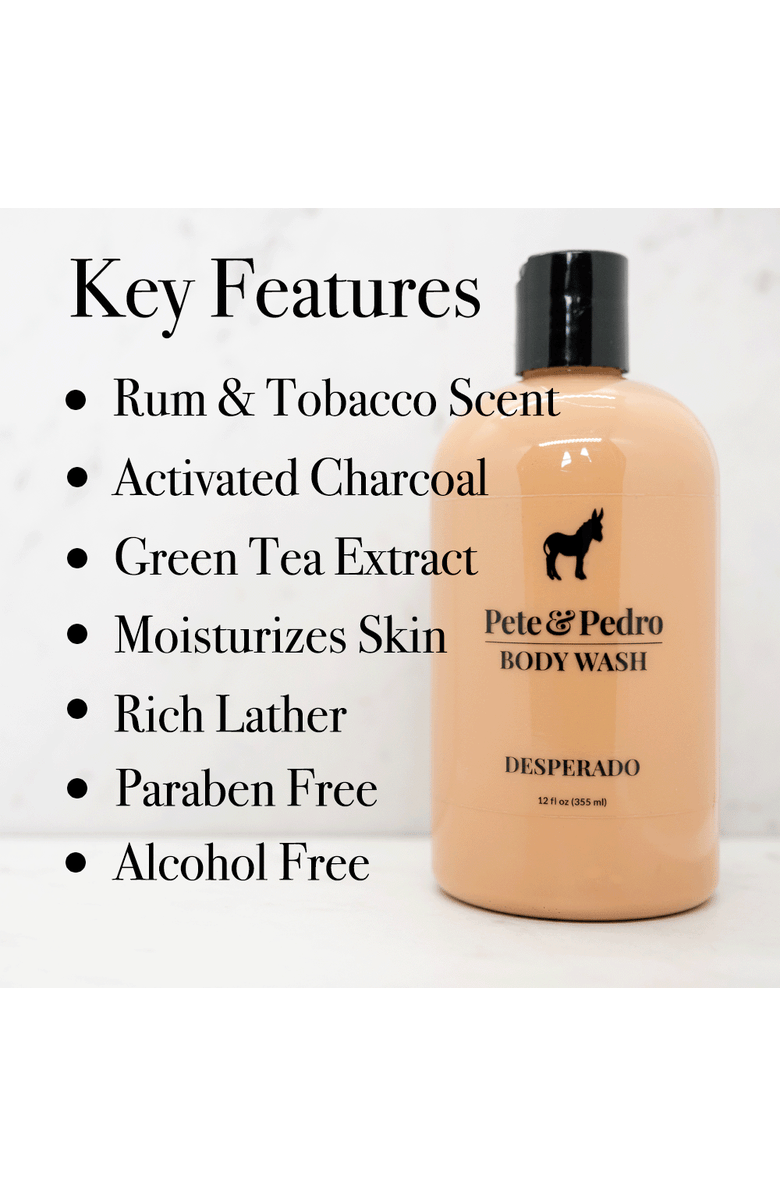 Pete & Pedro DESPERADO - Rum & Tobacco Body Wash, Alternate, color, NO COLOR