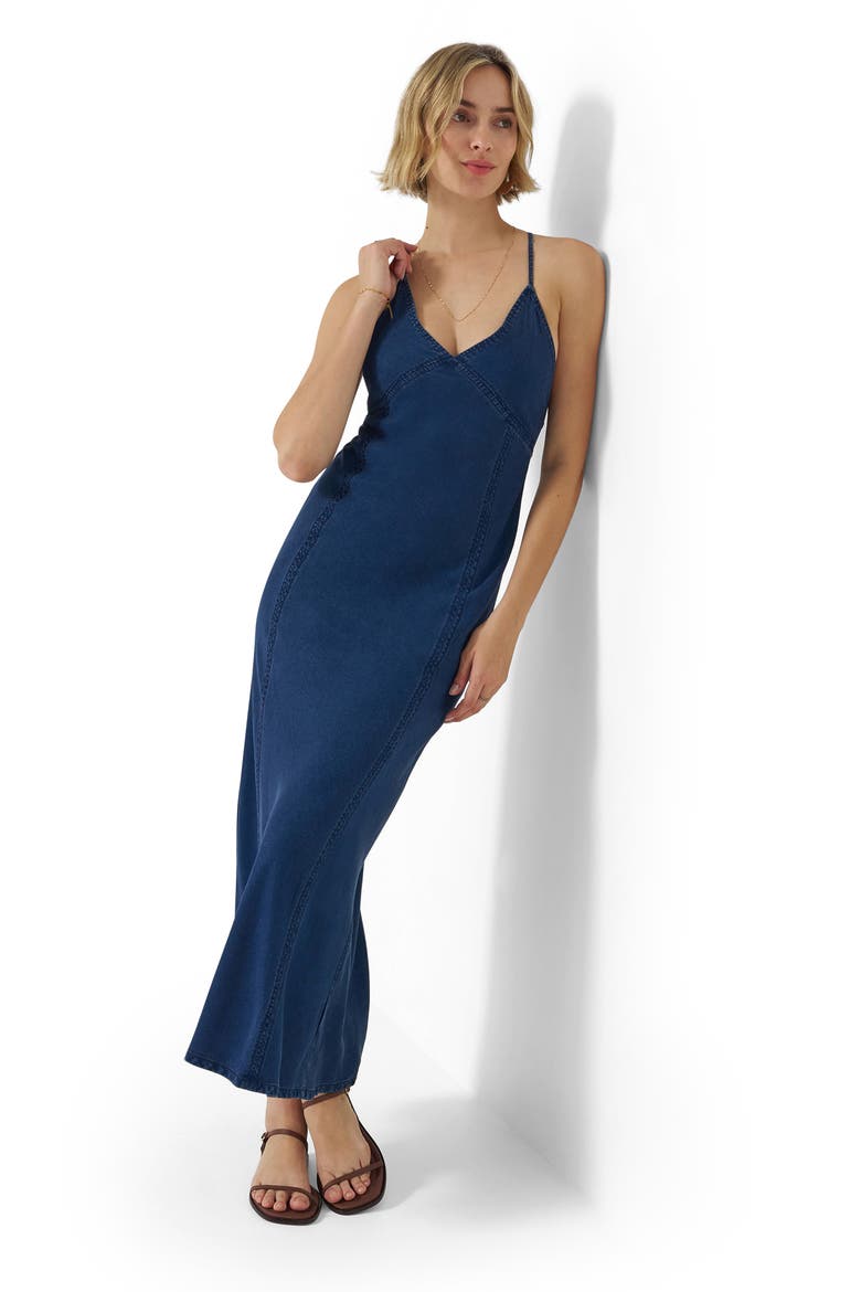 gapstudio draped denim slip maxi dress GAP | Dresses | Gap Gapstudio Draped Denim Slip Maxi Dress