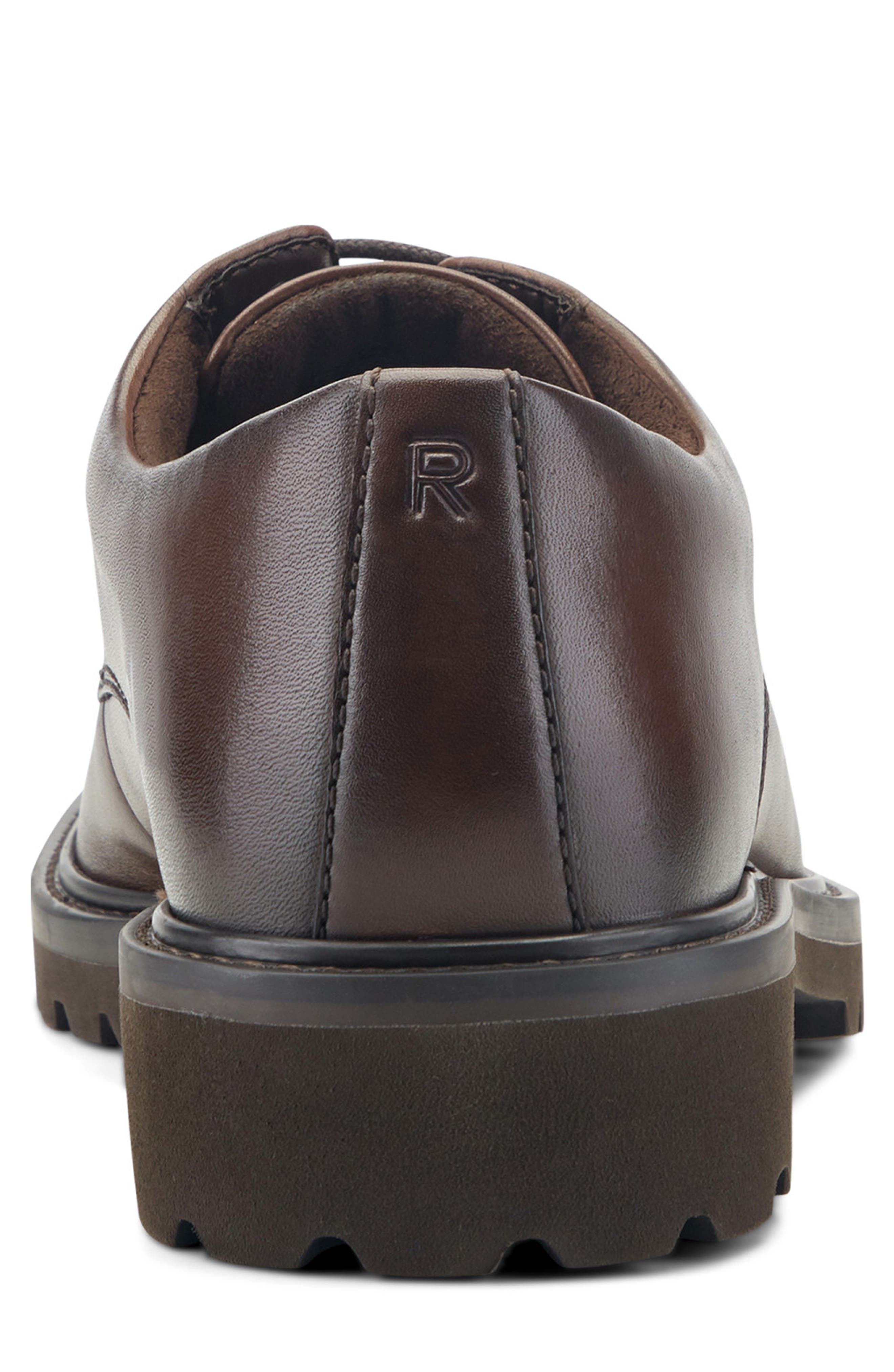 Max Leather Plain Toe Derby, Alternate, color, BROWN LEATHER