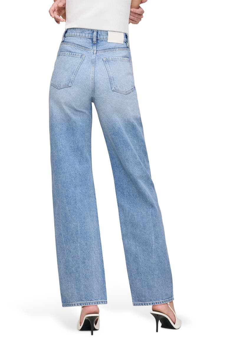 Karmine Refined SculptSystem Wide Leg High Rise Jeans, Alternate, color, SALT LAKE