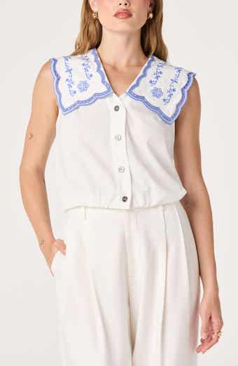 Corinne Embroidered Button-Up Shirt
