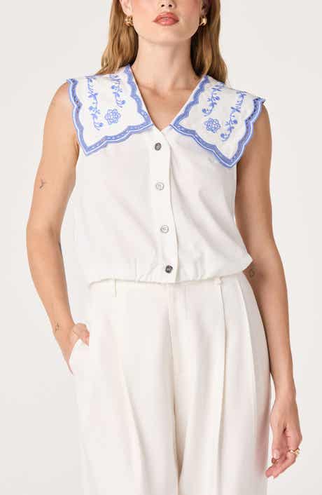 Corinne Embroidered Button-Up Shirt