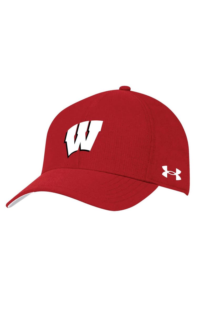 Under Armour Women's Under Armour Red Wisconsin Badgers Logo Adjustable Hat, Main, color,