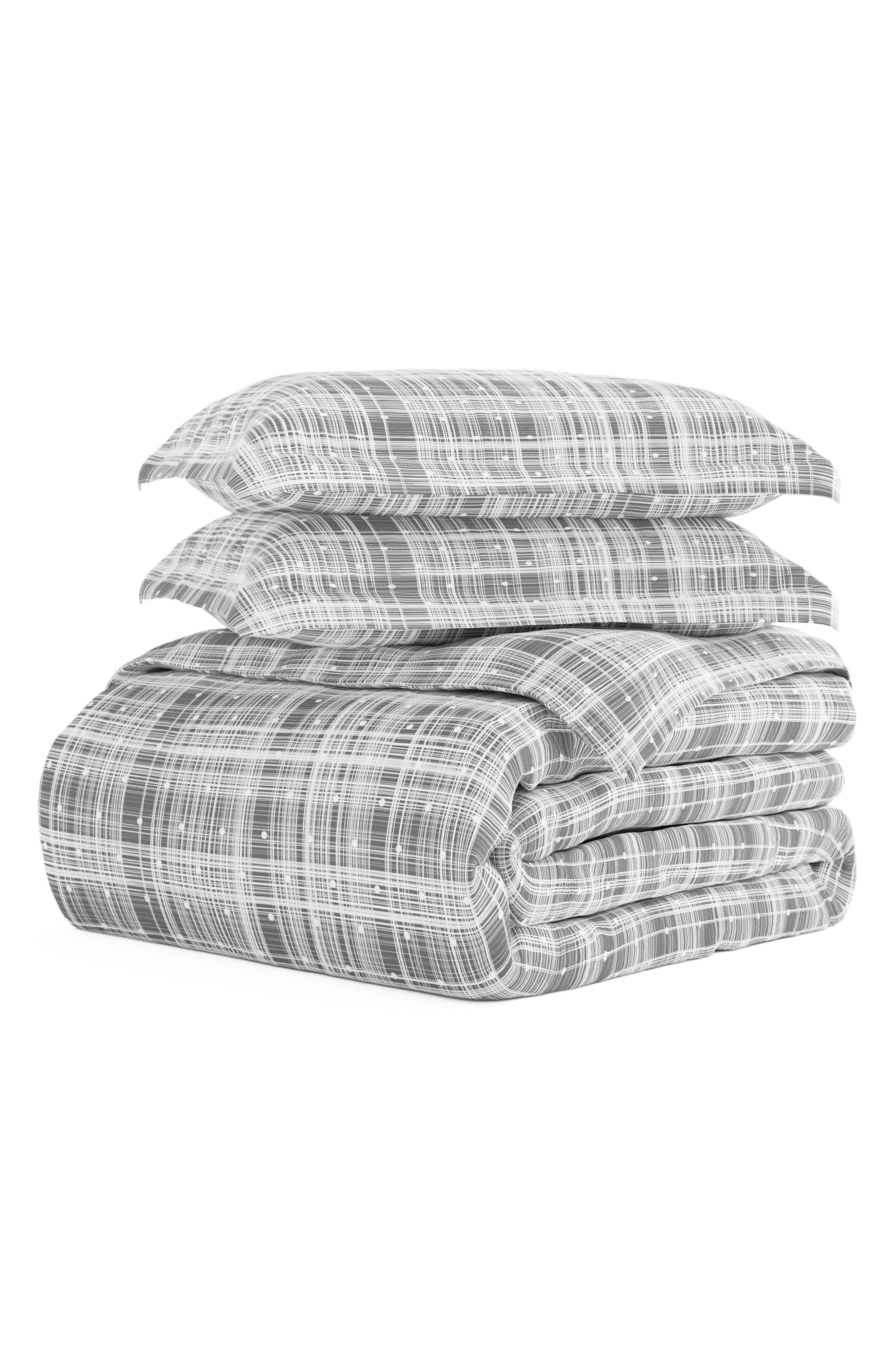 HOMESPUN IENJOY HOME Premium Ultra Soft Polka Dot Pattern 3-Piece Duvet Cover Set