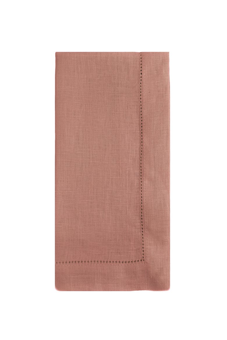 Linen Hemstitch Napkin Set, Alternate, color, Natural Beige