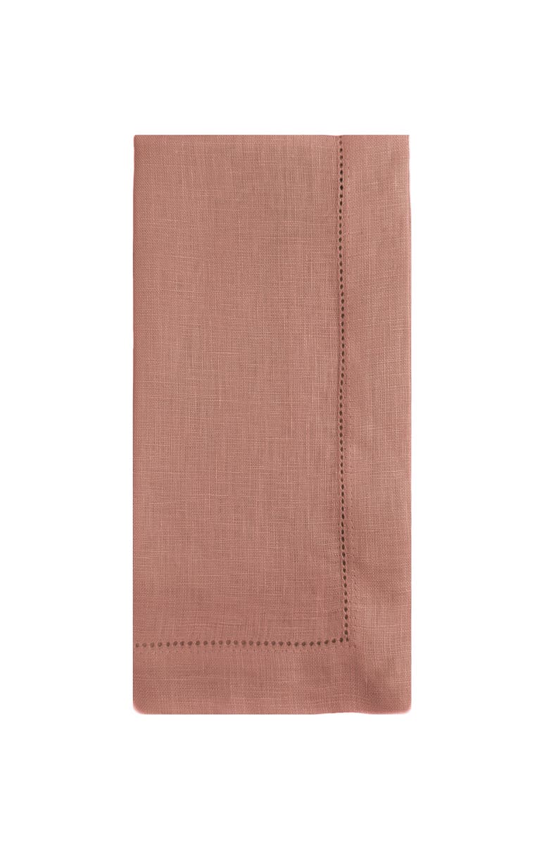 Anaya Linen Hemstitch Napkin Set, Alternate, color, Luxe Blue