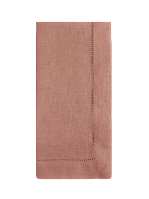Linen Hemstitch Napkin Set