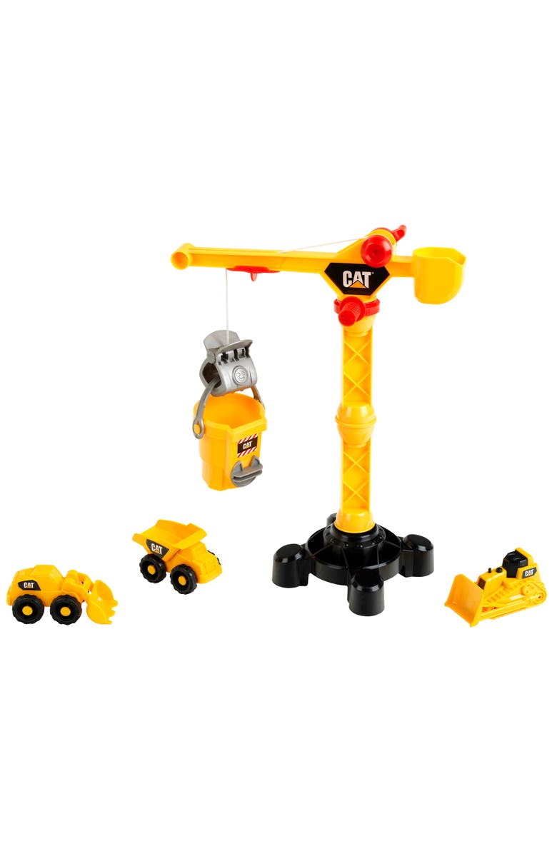 CATERPILLAR CAT Construction Big 17 Inch Crane & Construction Vehicles Set, Alternate, color, Multicolored
