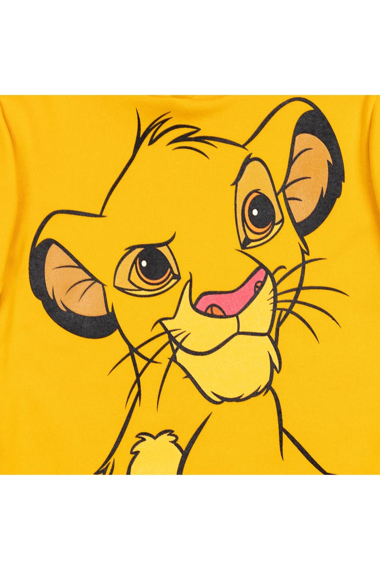 Lion King Simba Fleece 2-Piece Hoodie and Pants Set, Alternate, color, Simba Yellow Black