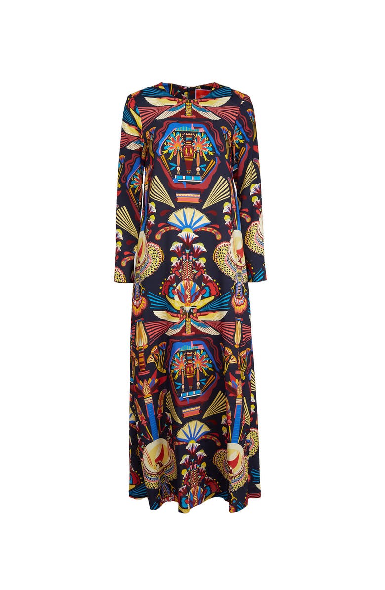 La DoubleJ Long Sleeve Swing Dress Nephthys Navy, Alternate, color, Nephthys Navy