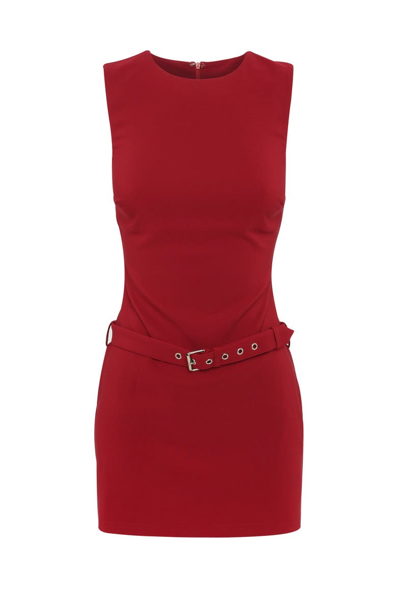 Wynonna Mini Dress, Alternate, color, Red