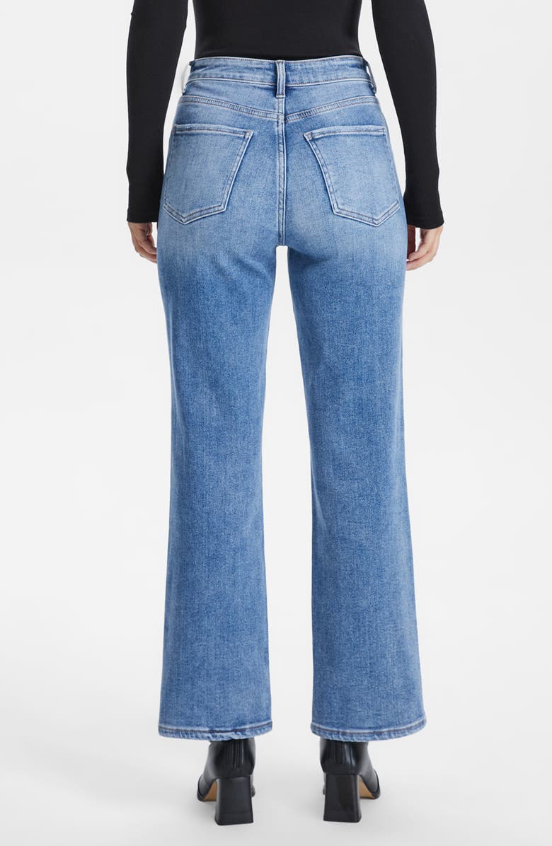 Bayeas Kristy High Waist Step Hem Ankle Straight Leg Jeans, Alternate, color, 