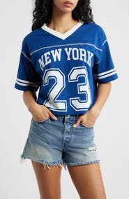 Vinyl Icons New York 23 Graphic Football T-Shirt