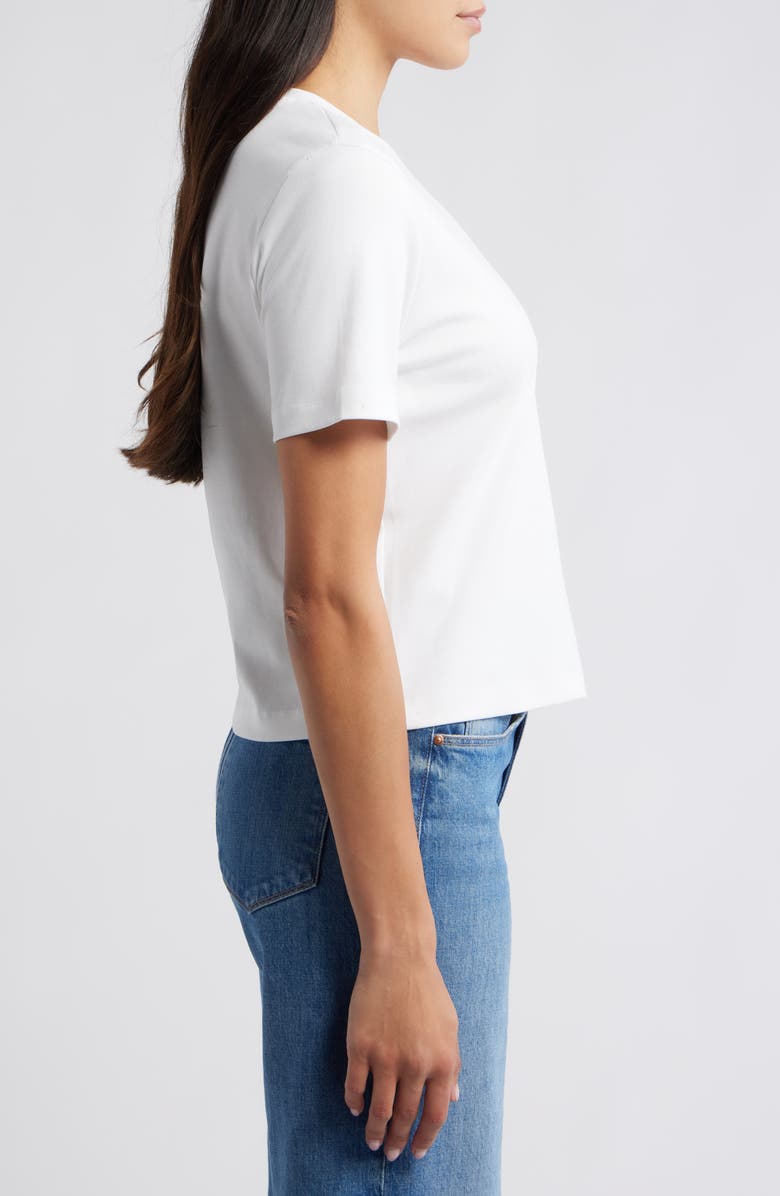 Mavi Jeans Cotton Crewneck T-Shirt, Alternate, color, White