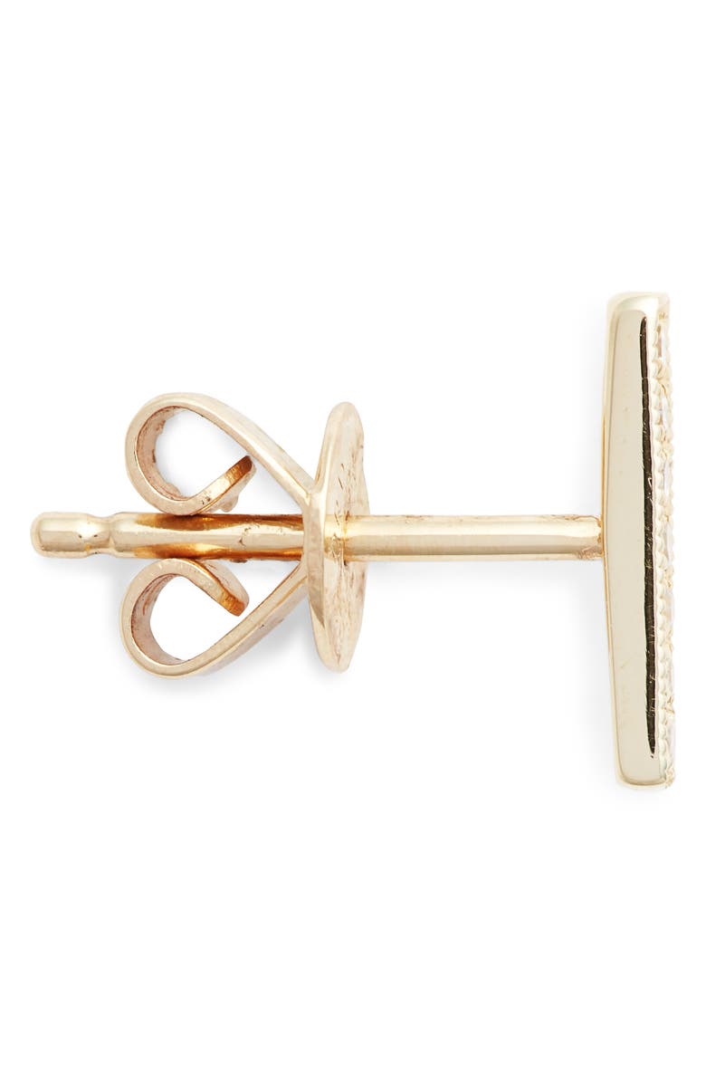 Dana Rebecca Designs Sylvie Rose Diamond Bar Stud Earrings, Alternate, color, Yellow Gold