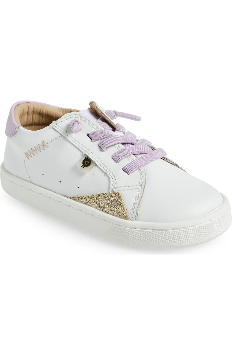 OLD SOLES Kids' Blade Runner Sneaker, Main, color, Snow / Lilium / Glam Gold