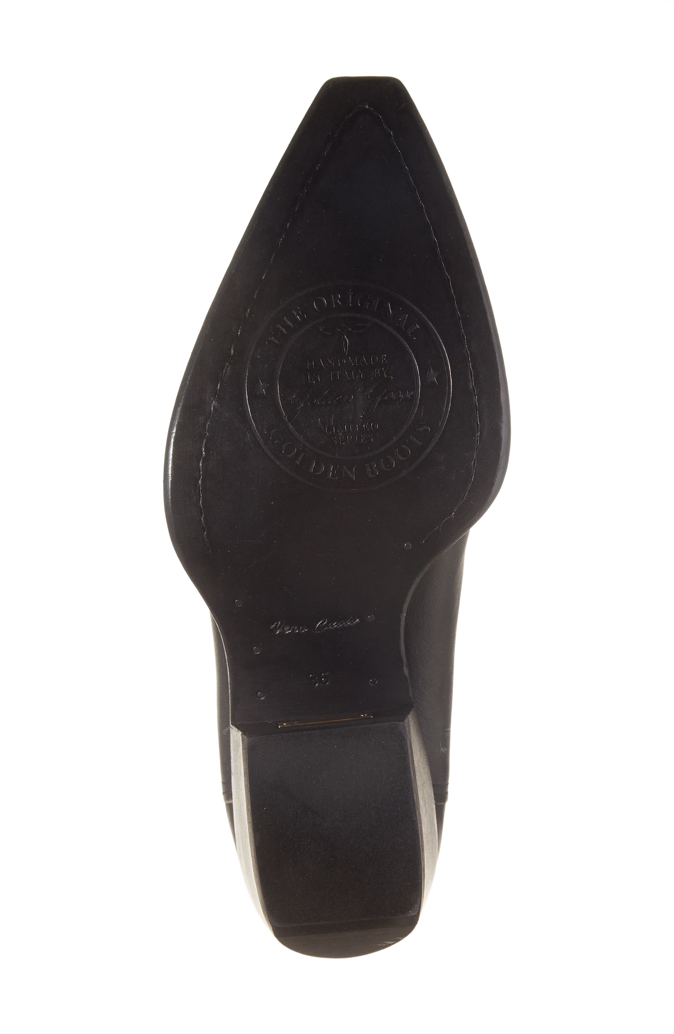 Golden Goose Debbie Pointed Toe Chelsea Boot, Alternate, color, Black