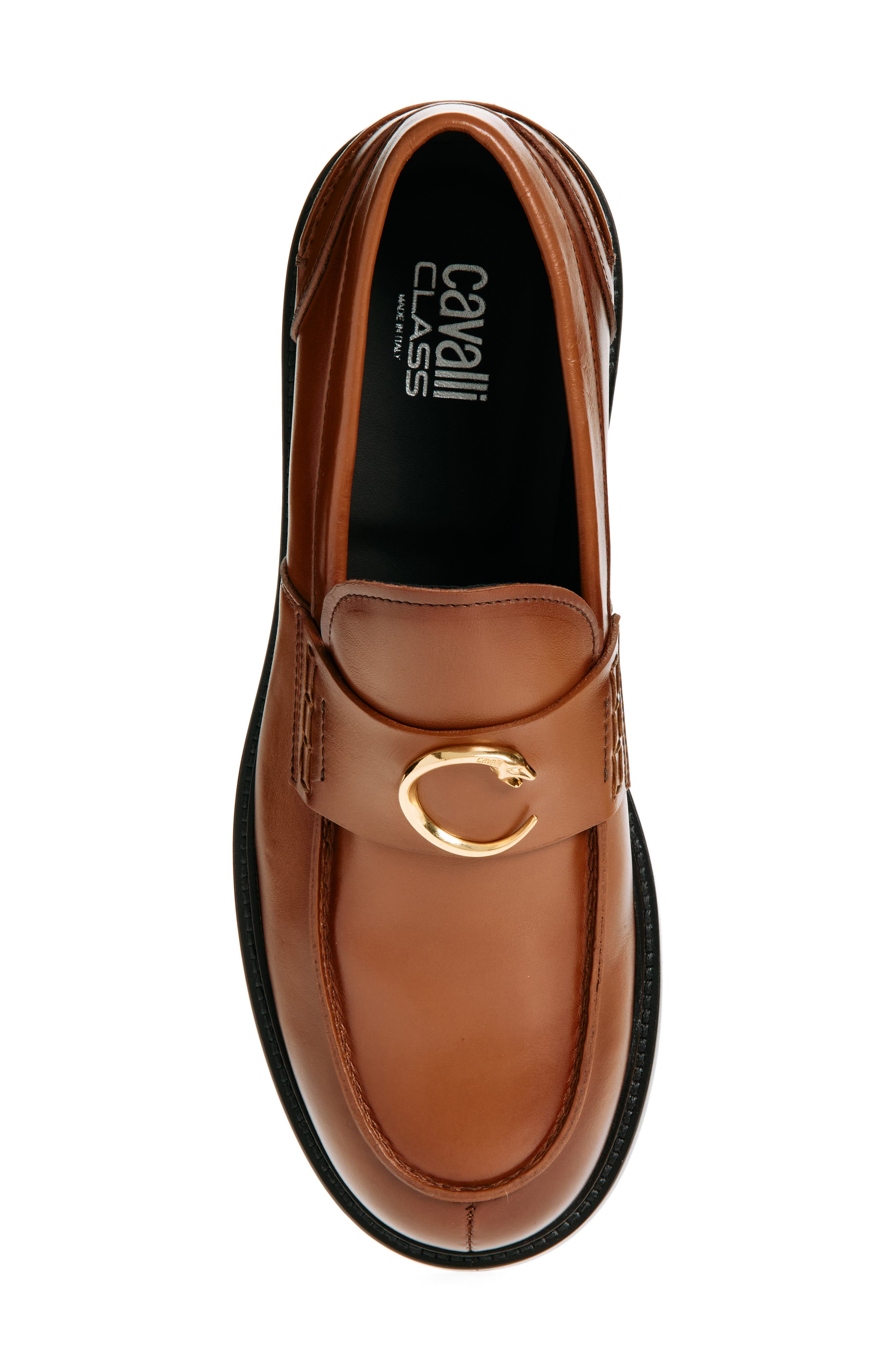 Roberto Cavalli Logo Bit Loafer, Alternate, color, 