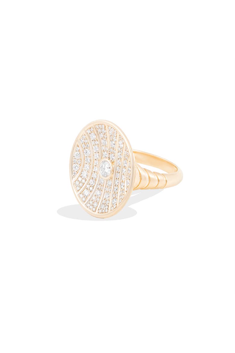 Revel Large Dimensional Ring, Alternate, color, Diamond- Gold