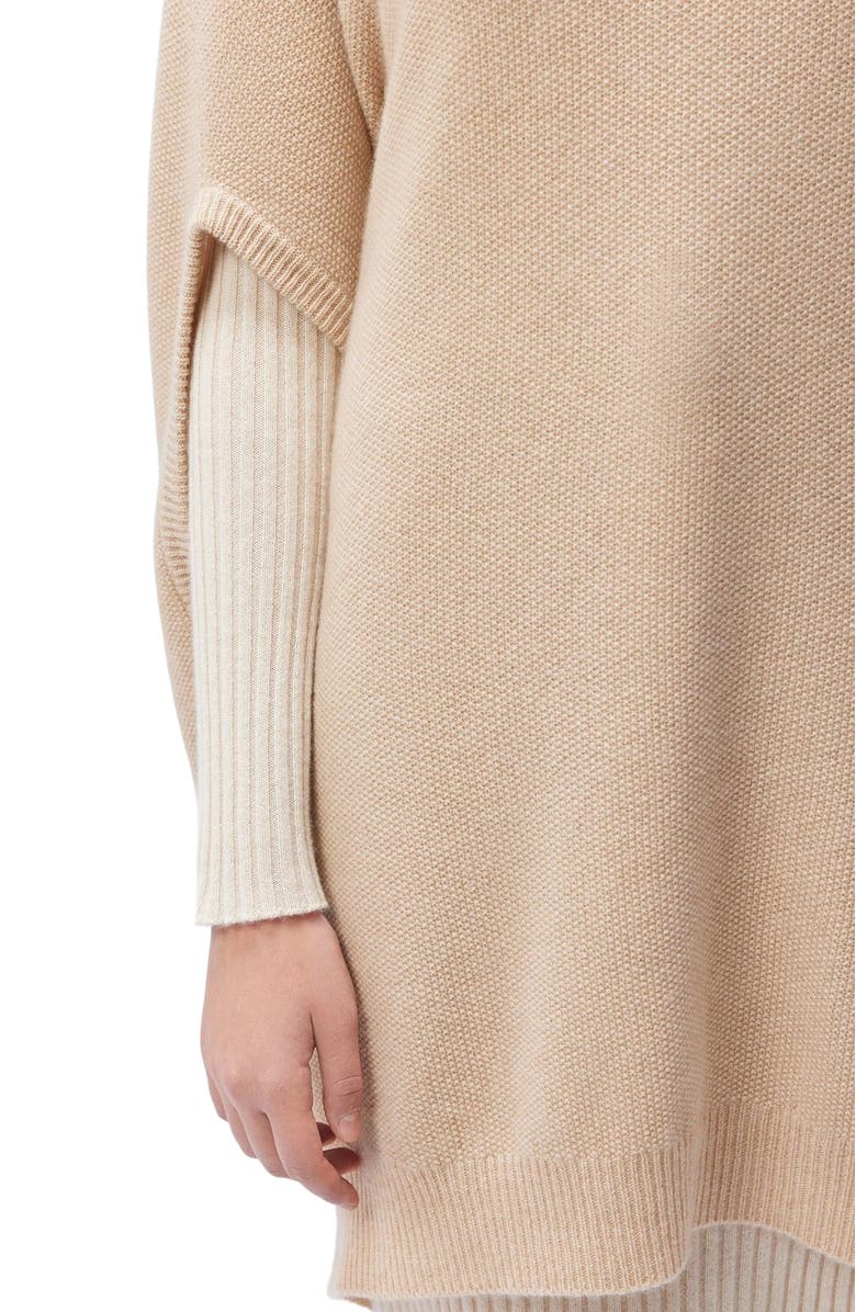 GOBI Mongolian Cashmere Cashmere Cocoon Sweater, Alternate, color, Beige