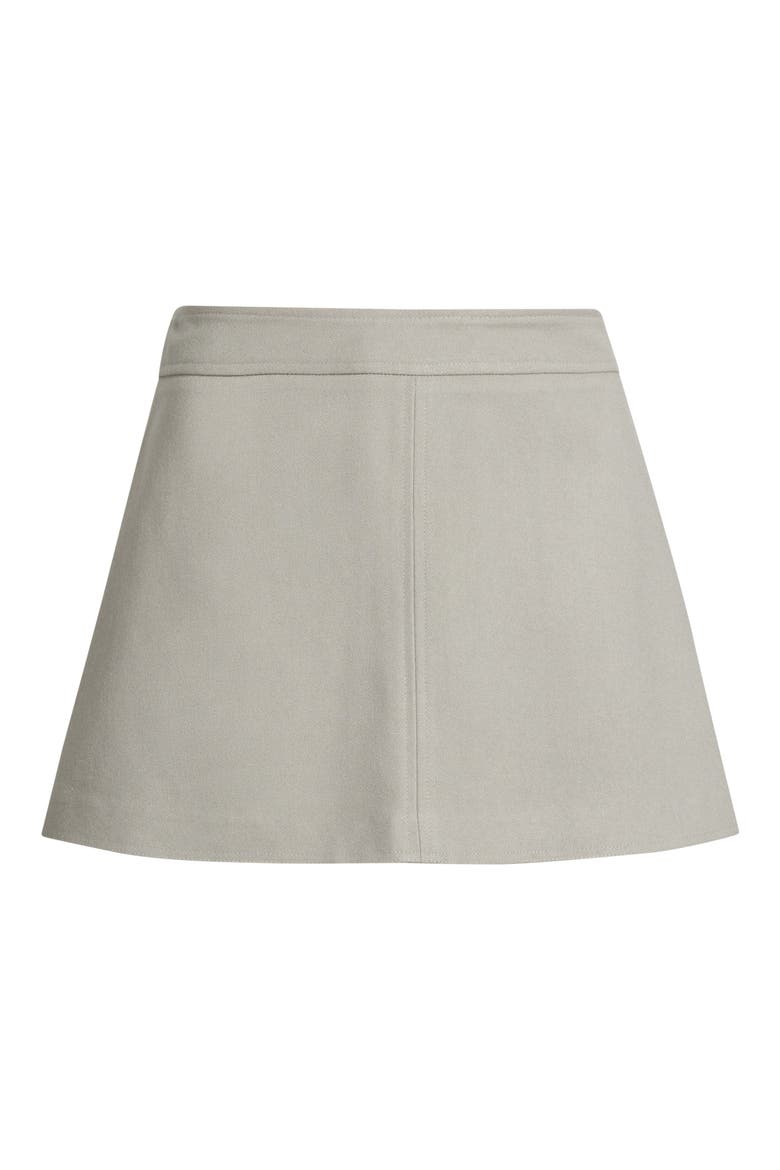 Kit Structured A-Line Miniskirt, Alternate, color, DOVE GREY