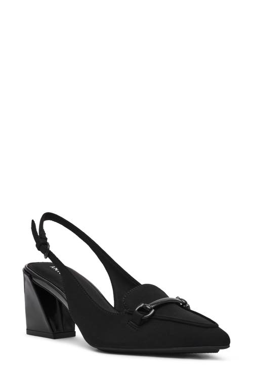 Anne Klein Royce Slingback Pointed Toe Pump In Black