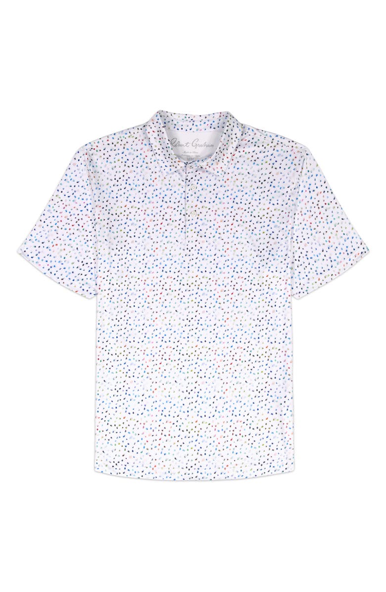 Robert Graham Bayridge Knit Polo, Alternate, color, White