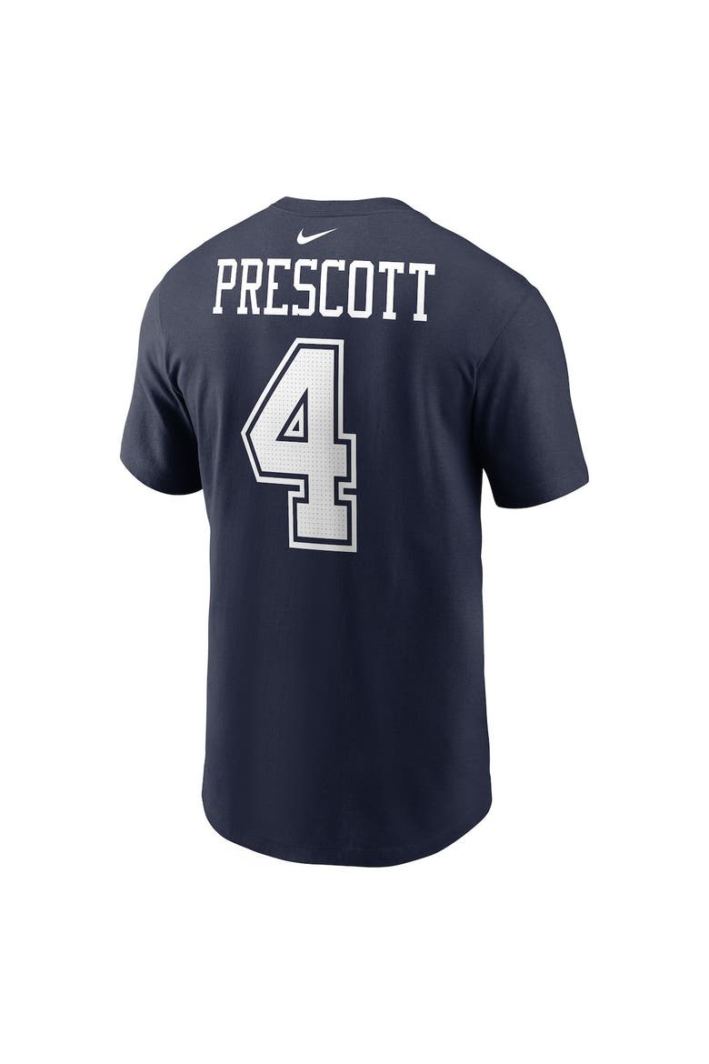 Men's Nike Dak Prescott Navy Dallas Cowboys Player Name & Number T-Shirt, Alternate, color, Navy