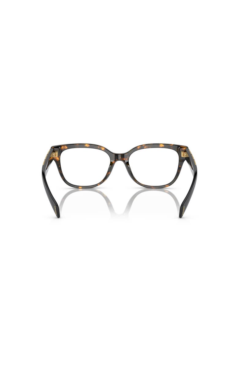 Versace 52mm Rectangle optical glasses, Alternate, color, Tortoise