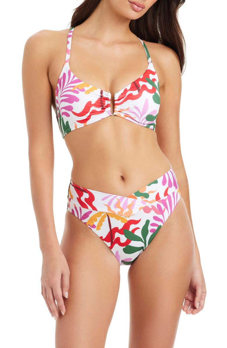 Sanctuary Abstract Print Bikini Top, Alternate, color, 