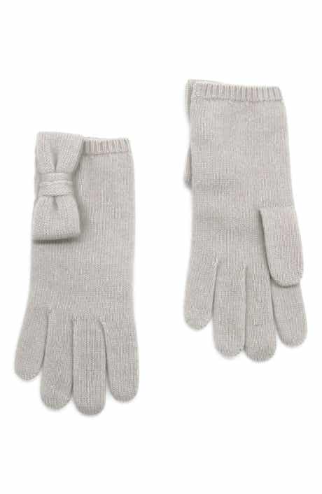 Bow Cashmere Gloves