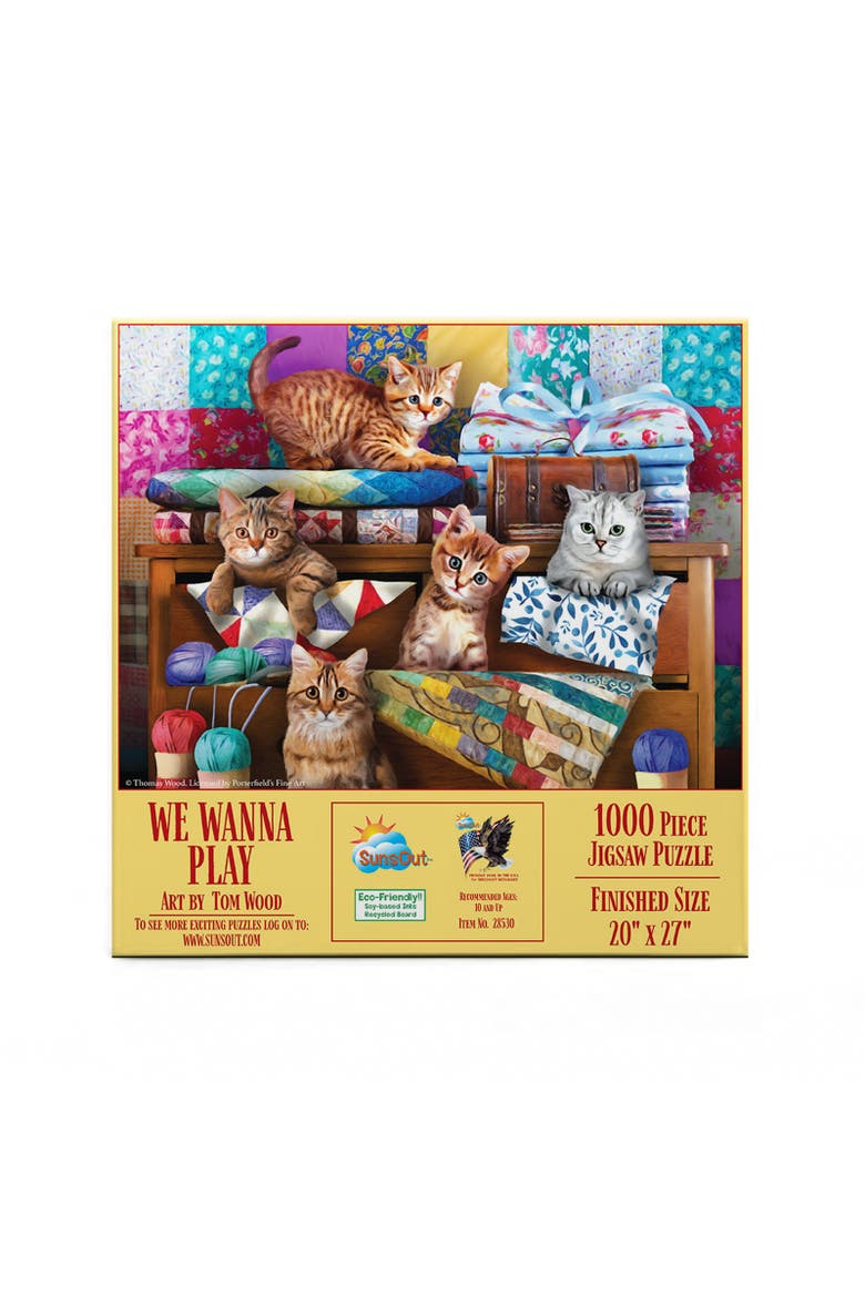 We Wanna Play 1000 piece Jigsaw Puzzle for Adults, Alternate, color, Multicolor