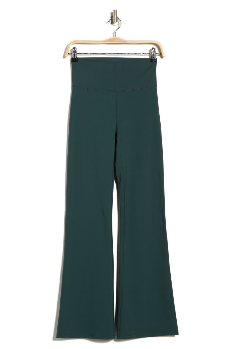 Perform High Waist Flare Leggings, Alternate, color, GREEN TIMBER