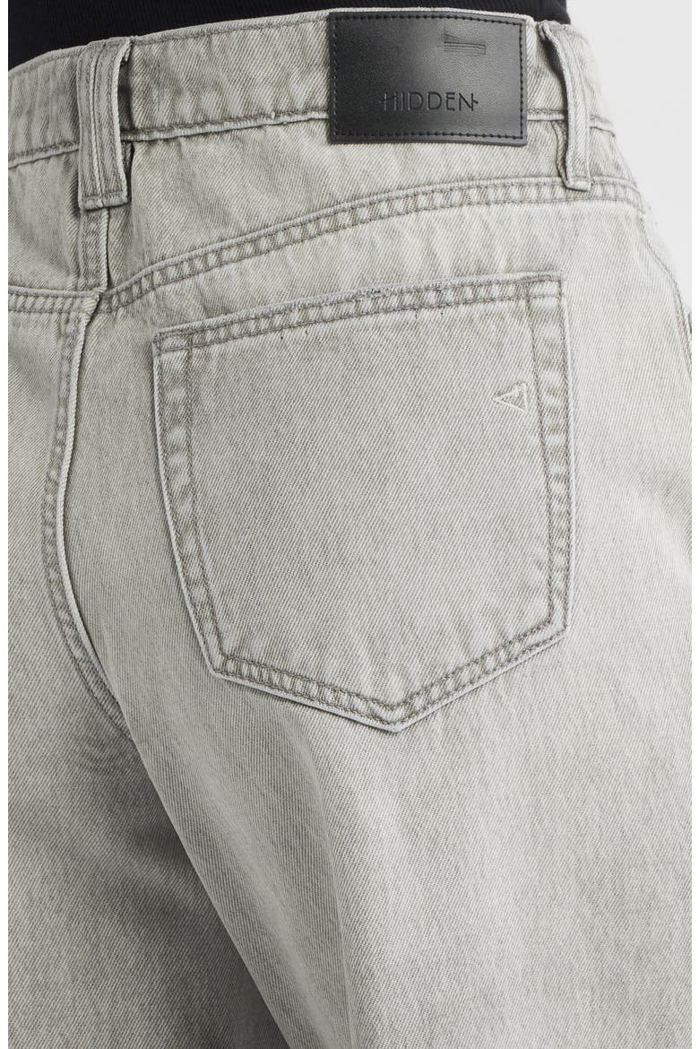 Low Slung Dart Wide Leg Jeans, Alternate, color, GREY