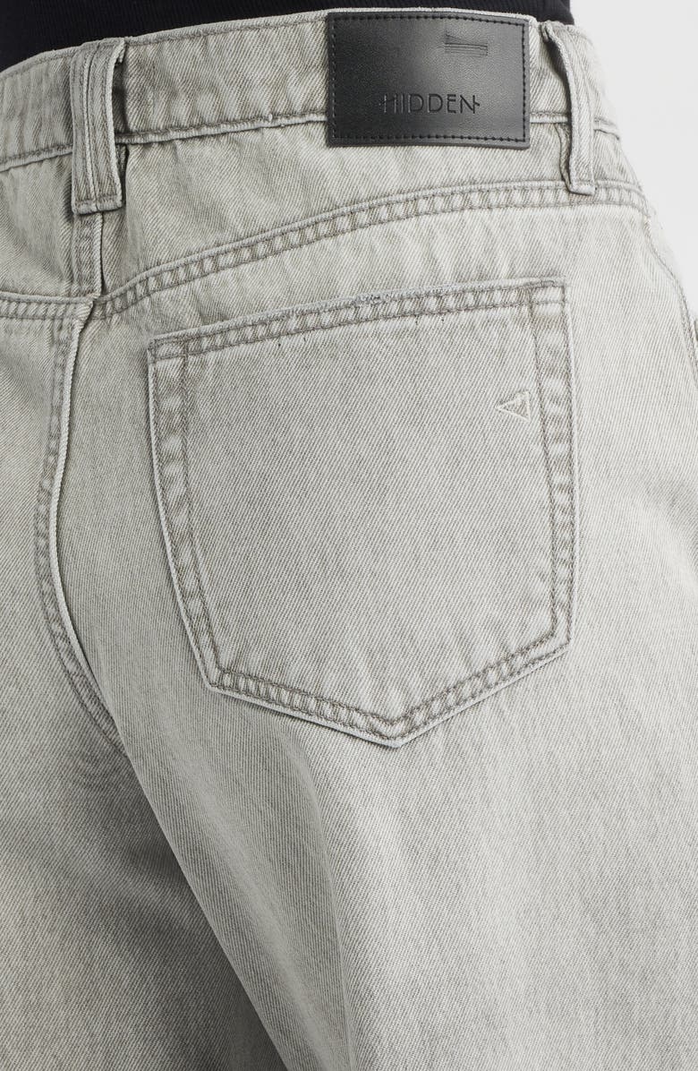 HIDDEN JEANS Low Slung Dart Wide Leg Jeans, Alternate, color, Grey