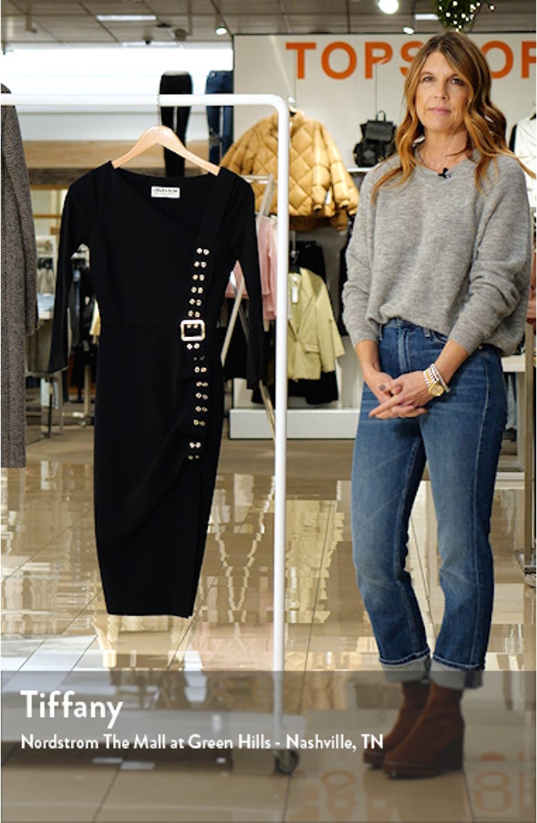 Cibeles Three Quarter Sleeve Sheath Dress, sales video thumbnail