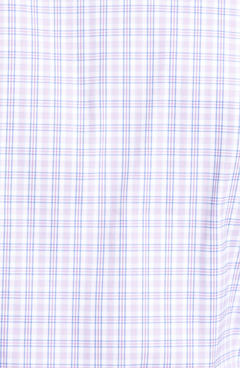 NORDSTROM MEN'S SHOP Trim Fit Non-Iron Stretch Plaid Dress Shirt, Alternate, color, 