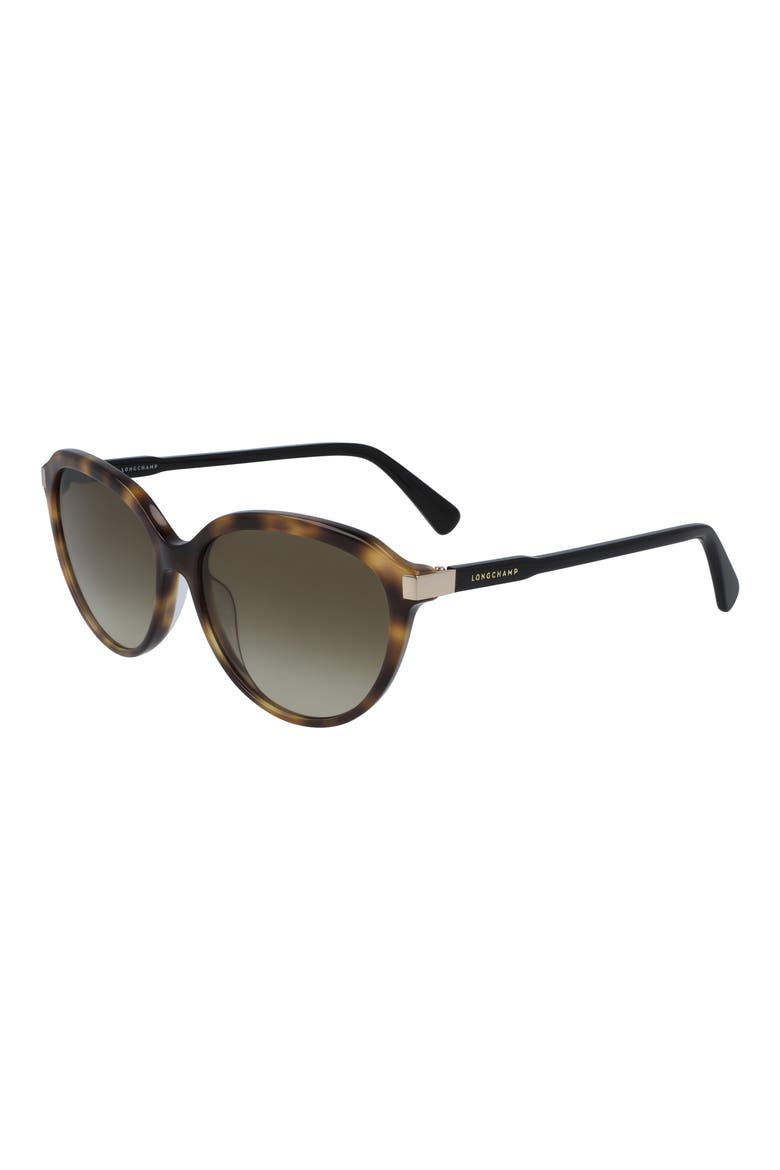 Le Pliage 56mm Gradient Tea Cup Sunglasses, Alternate, color, HAVANA/BLACK