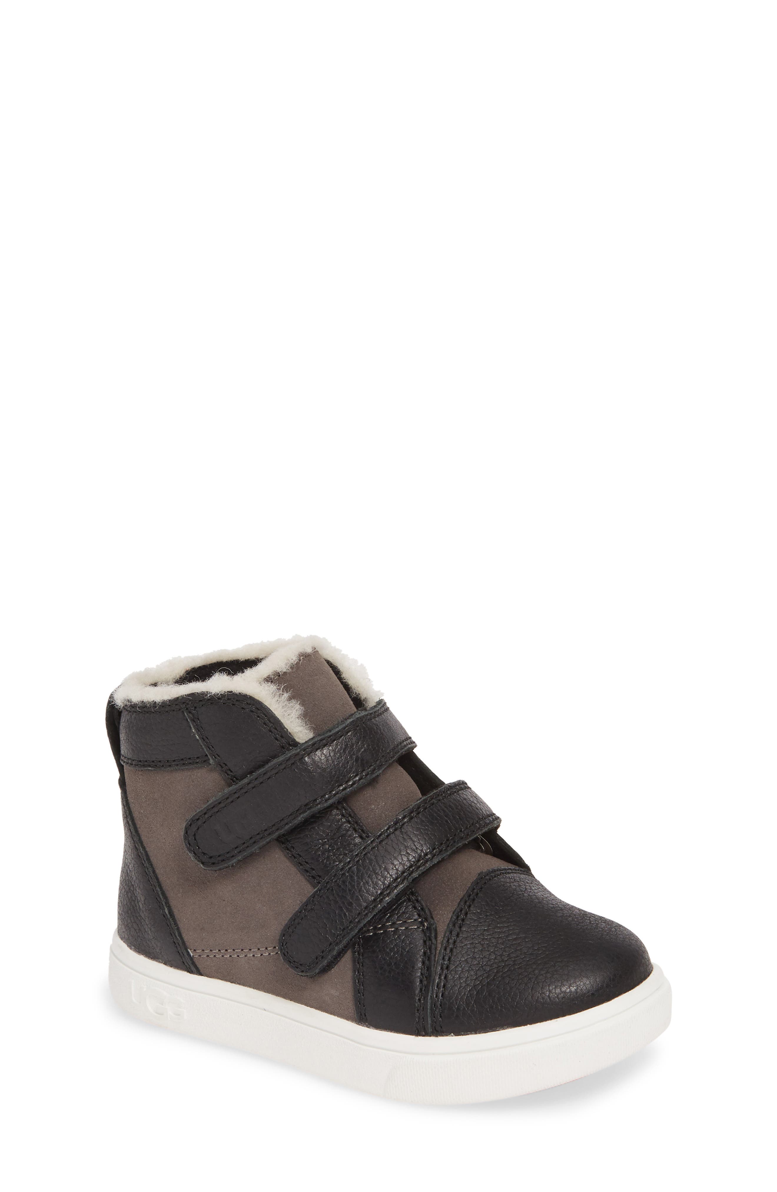 Rennon High Top Sneaker, Main, color, BLACK/ GREY