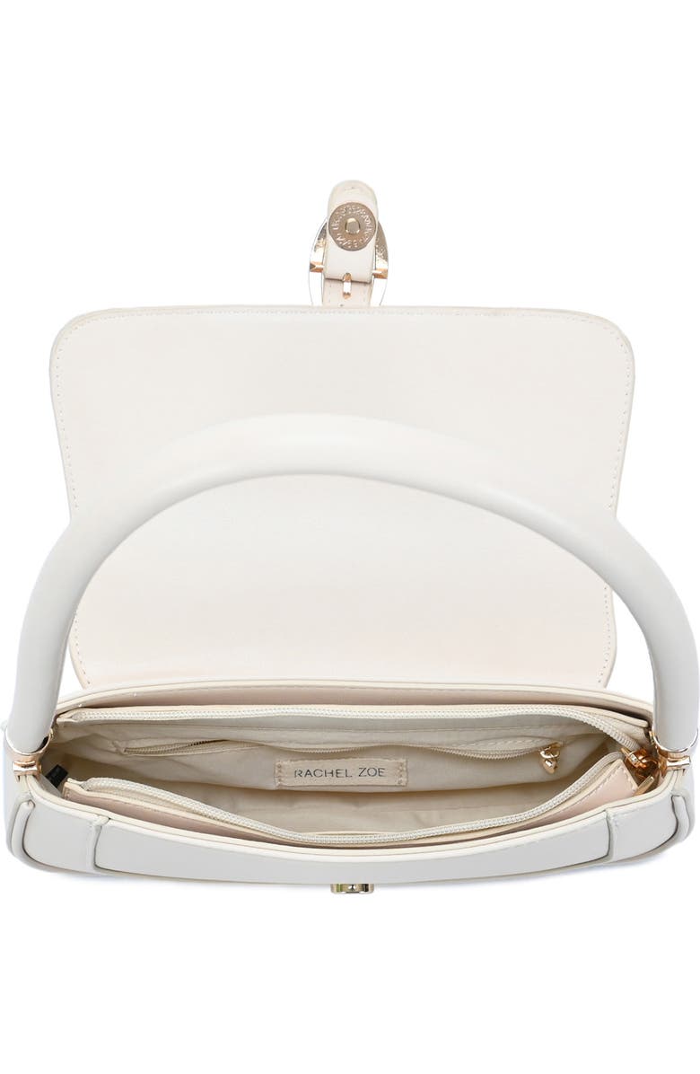 Rachel Zoe Buckle Flap Shoulder Bag, Alternate, color, Bone