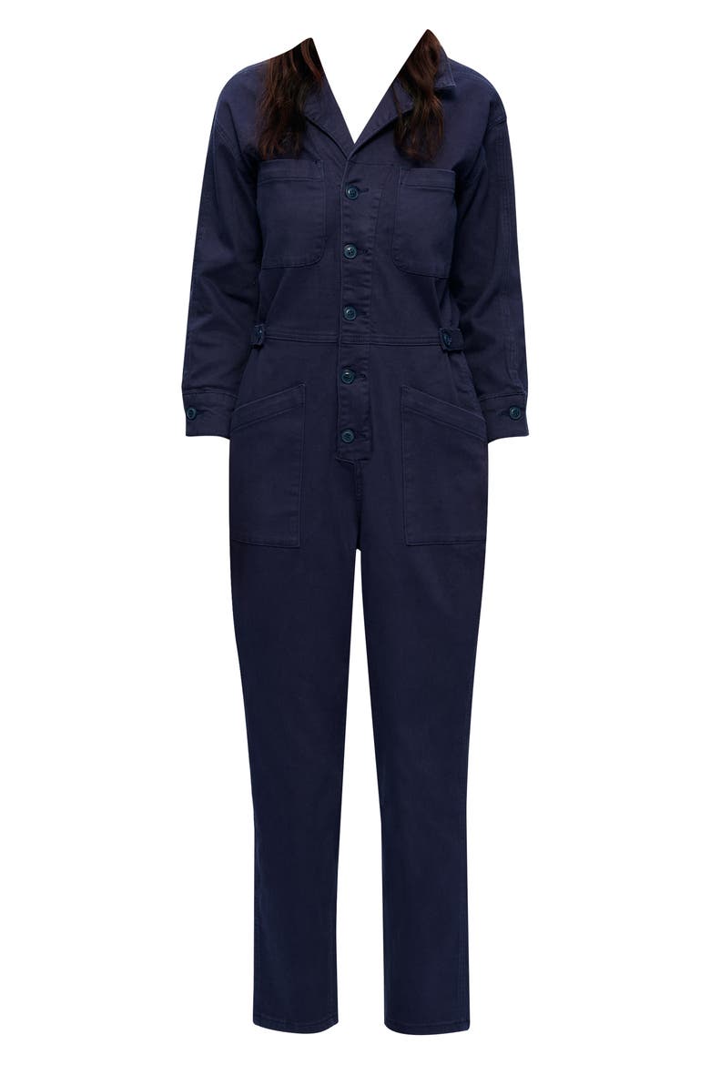 Stretch Denim Jumpsuit, Alternate, color, MIDNIGHT BLUE